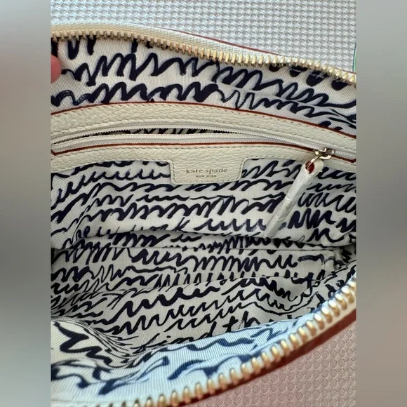 Kate Spade Shoulder Bag in Cream White Leather - Vintage Y2K Style - Neutral - Picture 9 of 9